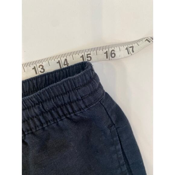 DKNY Pure Linen Crop Wide Leg Pants & Short Sleeve Top Set EUC Sz S/M Black - Picture 13 of 16